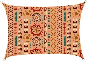 exproyzk Waterproof Sun Shade Sail Bohemian Style UV Block Canopy Awning for Garden Backyard Activities (Can Customize The Size and Pattern)(#C,3x2.6m)