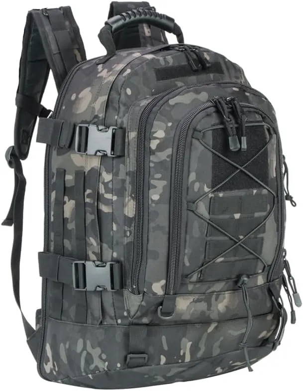 Extra Large 60L Tactical Backpack for Men Women Outdoor Water Resistant Hiking Travel Laptop Bag(BCP)
