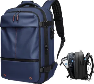 Ezyvac Rucksack, Easyvacpac Backpack, 60L Expandable Vaccage Bag Water Resistant, Anti Theft Vacuum Back Pack (Blue)