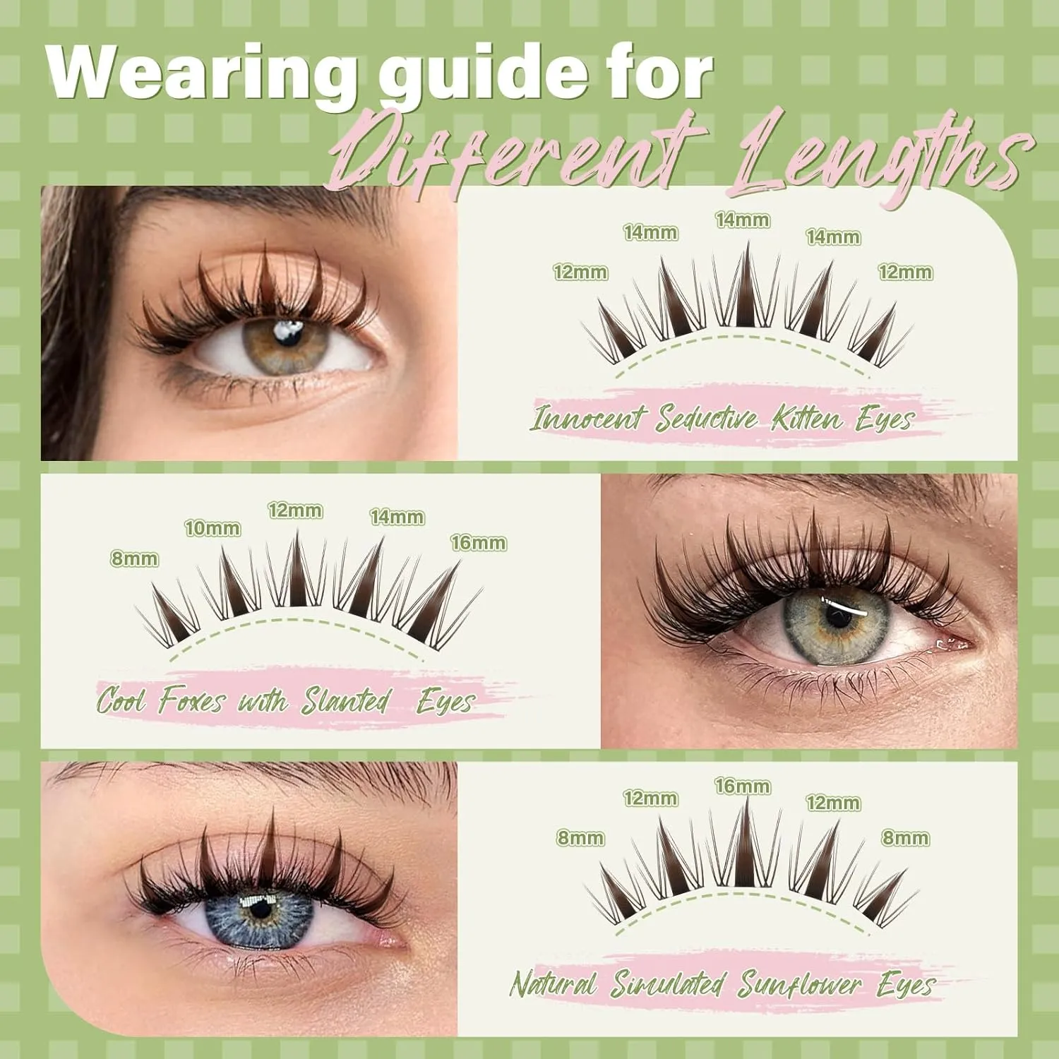 Fairy Brown Lash Clusters Kit Lash Extension Kit D Curl 144Pcs Eyelash Extension Kit Wispy Natural Invisible Band Lash Kit with Waterproof DIY Lash Extension Kit at Home(Fairy Brown-D-8-18MIX)
