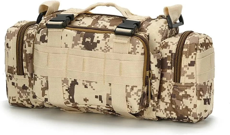 Fanny Deployment Bag Tactical Waist Pack Small Sling Pack Hand Carry Handlebar Bag (ACU Digital)