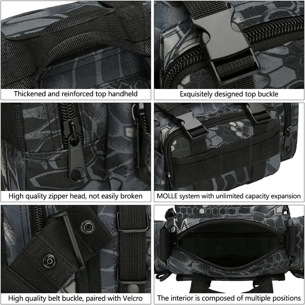 Fanny Deployment Bag Tactical Waist Pack Small Sling Pack Hand Carry Handlebar Bag (ACU Digital)