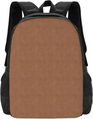 Faux Leather Natural Brown Lightweight Packable Backpack Travel Casual Hiking Daypack Foldable Backpack For Men Women