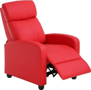 FDW Recliner Chair for Living Room Home Theater Seating Single Reclining Sofa Lounge Reading with Padded Seat Backrest