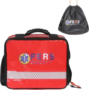 First Aid Bag Empty for EMT, EMS,Medical Rescue bag with 4-Divider Package,Emergency Bag for Rescue Tools,Durable,/Sturdy/Waterproof-Empty (Red)