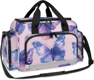 First Aid Bags Empty, Dainty Butterfly Emergency Bag First Aid Kit Multiple Compartment Kit Carrier On Call Trauma Bag For Paramedics Emergency Medical Supplies Kit