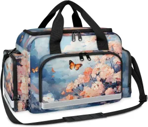 First Aid Bags Empty, Fantastic Floral Emergency Bag First Aid Kit Multiple Compartment Kit Carrier On Call Trauma Bag For Paramedics Emergency Medical Supplies Kit