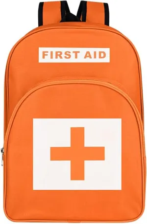 First Aid Bags Empty First Aid Backpack Empty Medical Storage Bag for First Aid Kits Pack Emergency Hiking Backpacking Camping Cycling Riding Climbing Travel Car (Orange)