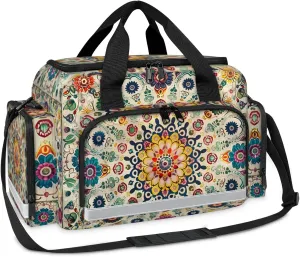 First Aid Bags Empty, Polynesian Pattern Emergency Bag First Aid Kit Multiple Compartment Kit Carrier On Call Trauma Bag For Paramedics Emergency Medical Supplies Kit