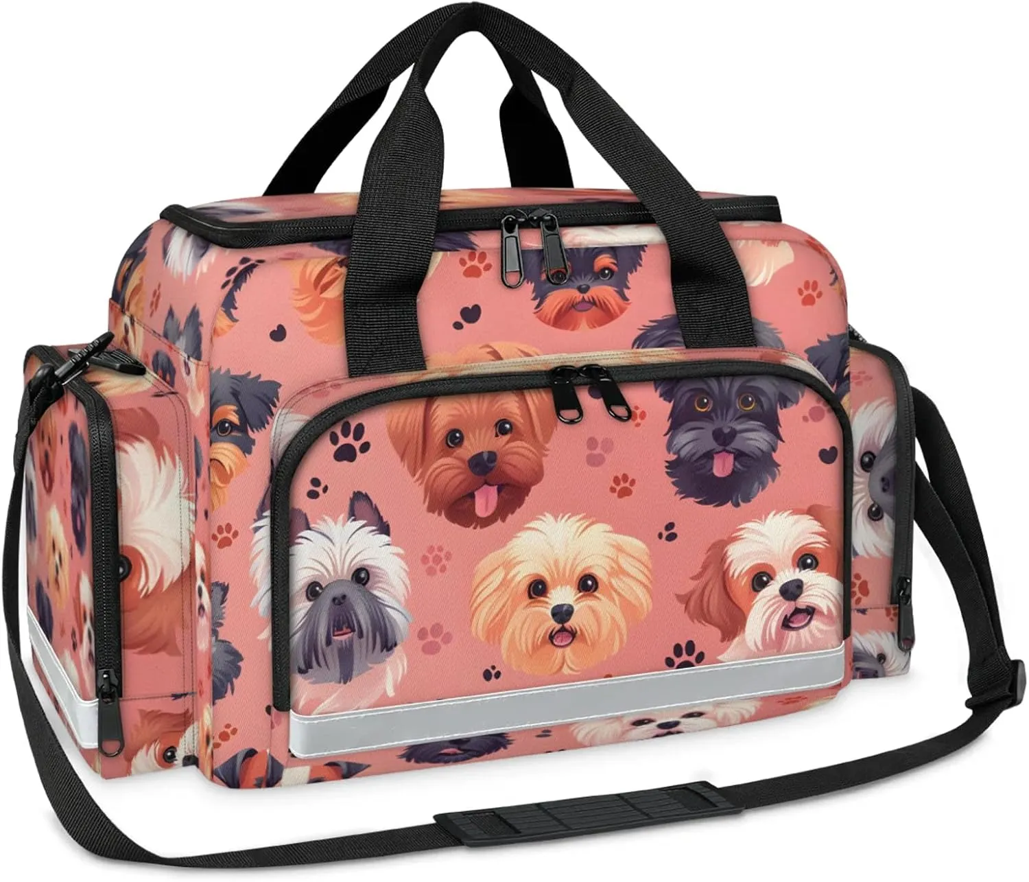 First Aid Bags Empty, Therapy Dog Emergency Bag First Aid Kit Multiple Compartment Kit Carrier On Call Trauma Bag For Paramedics Emergency Medical Supplies Kit