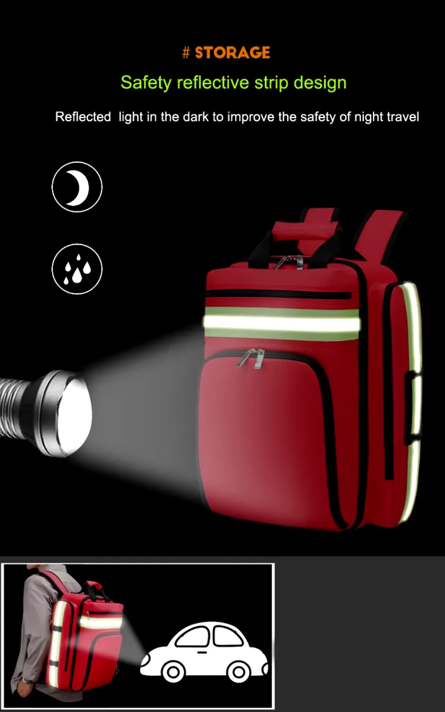 First Aid Kit Emergency Rescue Backpack