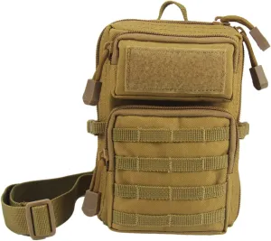First Aid Pouch Small Medical Bag Reusable Outdoor Phone Bag for Hiking & Camping Compact 3P Module Storage with Shoulder Strap