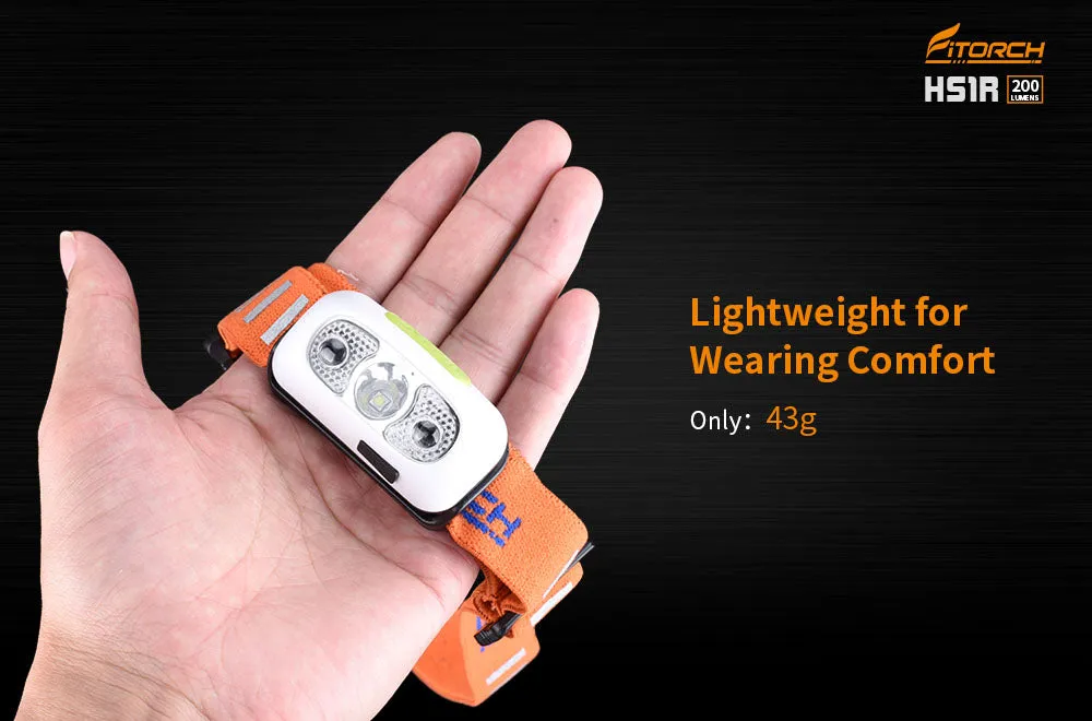 Fitorch HS1R RECHARGEABLE & SENSOR HEADLAMP フィトーチ 充電式 センサーヘッドランプ 200ルーメン