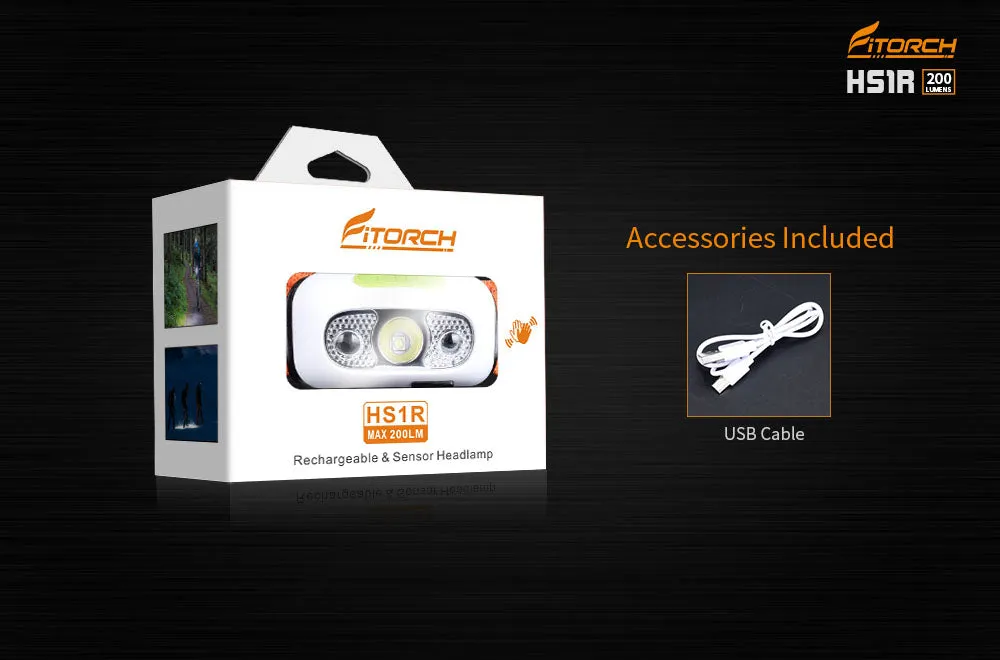 Fitorch HS1R RECHARGEABLE & SENSOR HEADLAMP フィトーチ 充電式 センサーヘッドランプ 200ルーメン