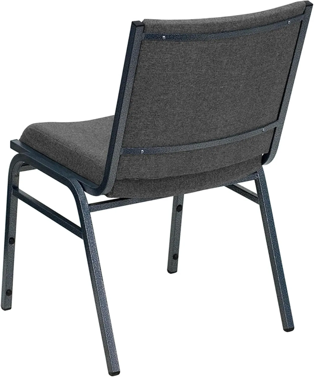 Flash Furniture HERCULES Series Heavy Duty Gray Fabric Stack Chair with Ganging Bracket