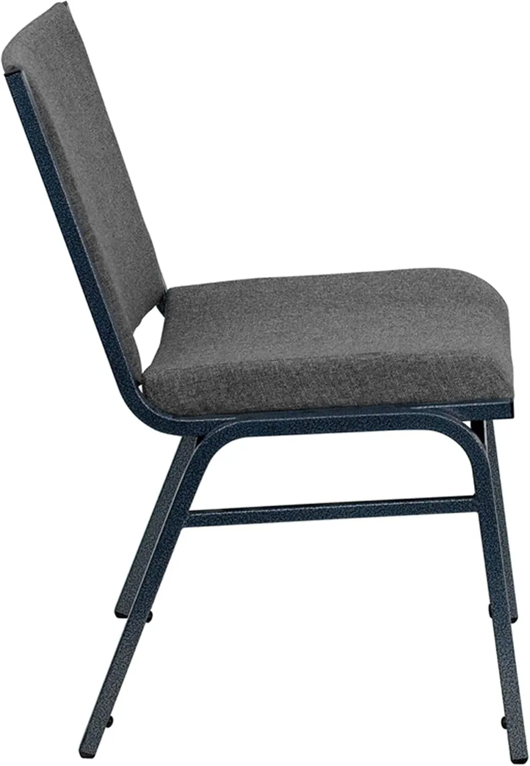 Flash Furniture HERCULES Series Heavy Duty Gray Fabric Stack Chair with Ganging Bracket