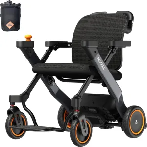 Foldable Electric Wheelchair for Adults, 3-in-1 Power Wheelchair, Easy Control, Mobility Scooter with 360W Brushless Motor, 300 lbs Capacity, 9'' All-Terrain Wheels, Airline Approved
