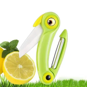 Foldable Mini Picnic Knife - Fruit Bird Design