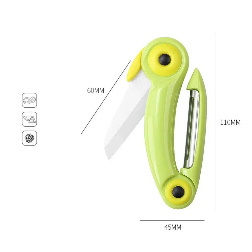 Foldable Mini Picnic Knife - Fruit Bird Design