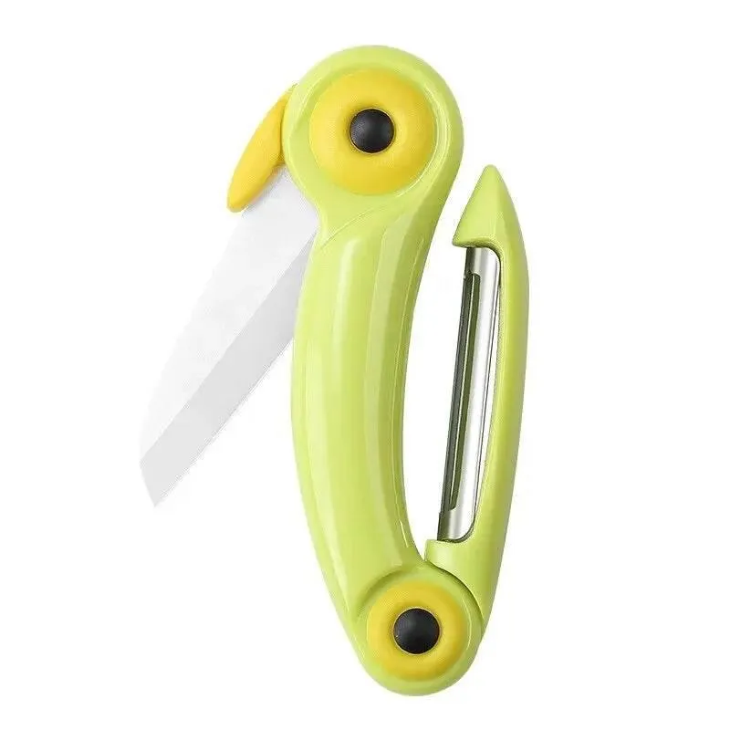 Foldable Mini Picnic Knife - Fruit Bird Design