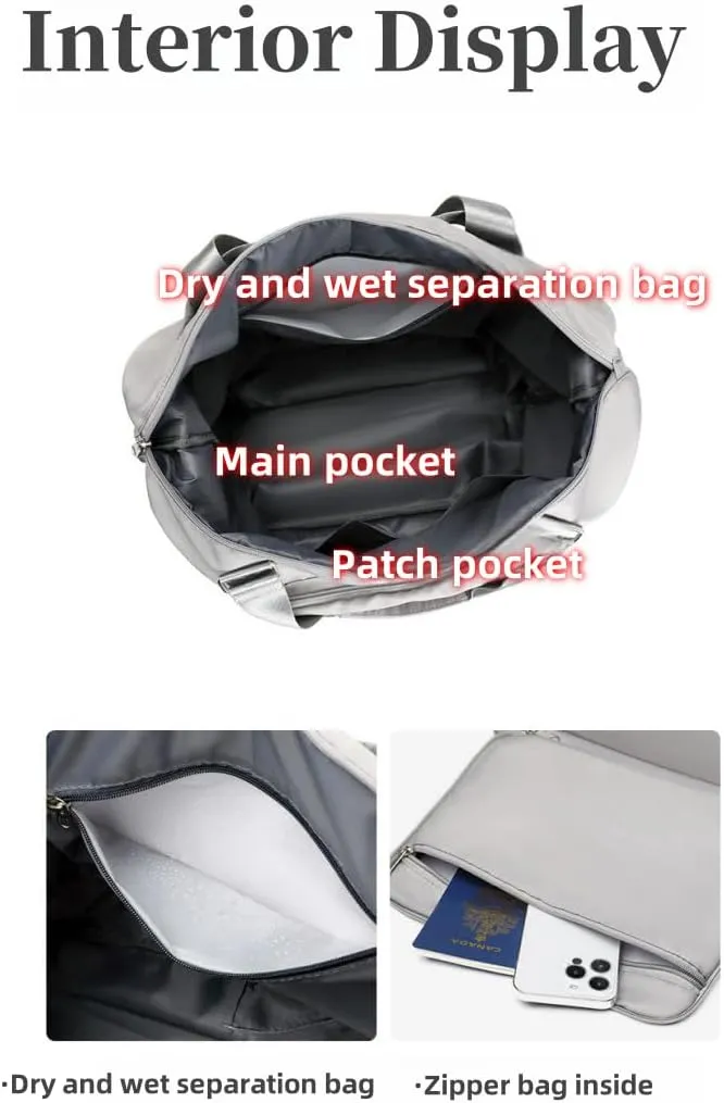 Foldable Travel Backpack with Dry-Wet Separation, Large Capacity, Expandable Base & Multi-Way Carry for Short Trips & Fitness (Green)