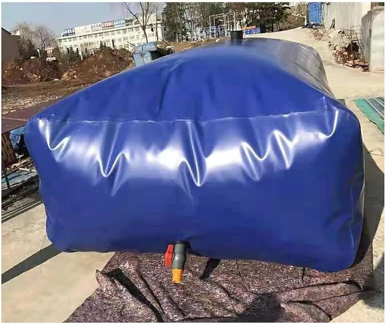 Foldable Water Jerry Can Collapsible Water Container, Portable PVC Water Storage Bag, Pressure Resistant Software Water Tank Agriculture Drought Resistance, Customizable