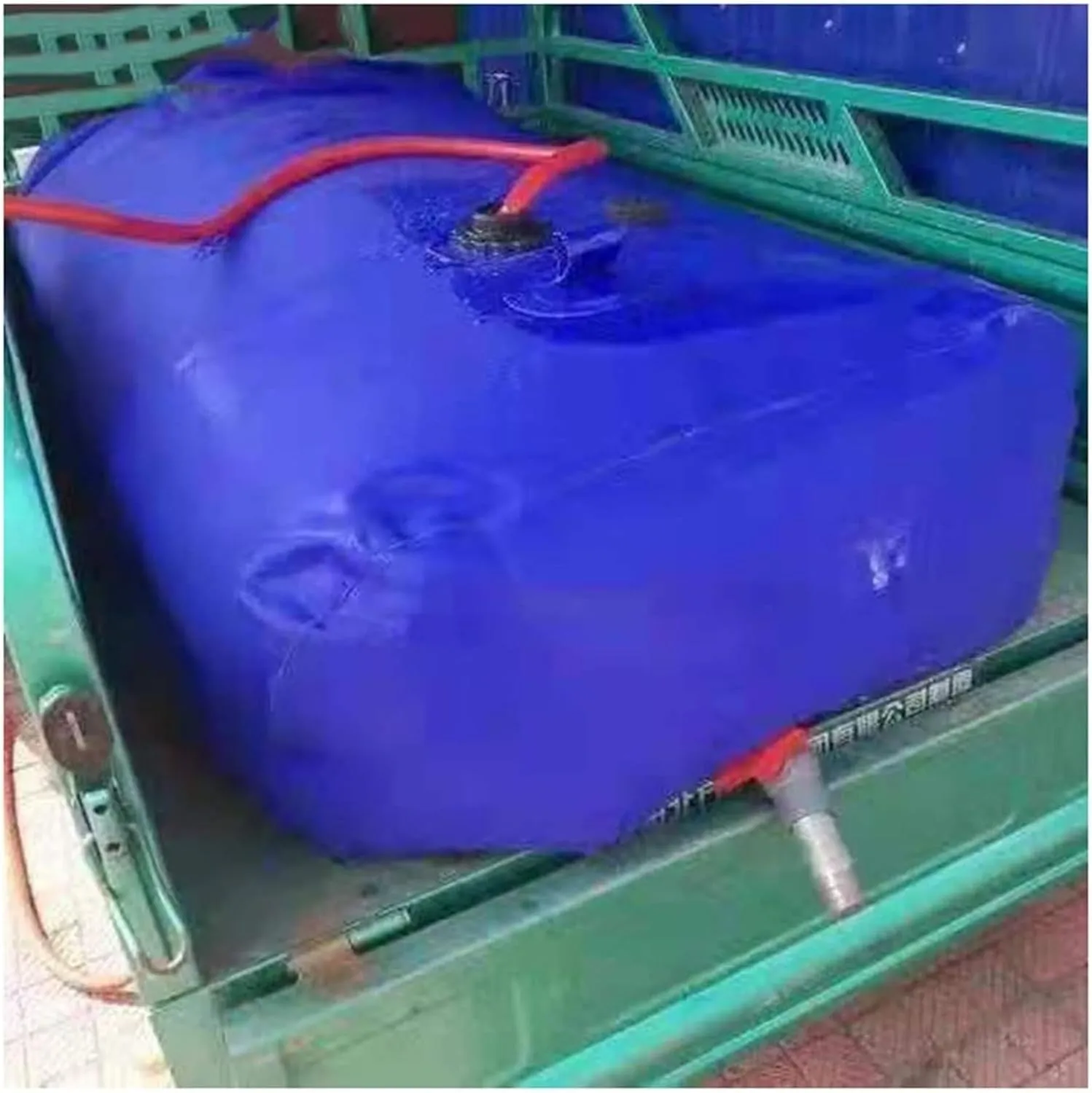 Foldable Water Jerry Can Collapsible Water Container, Portable PVC Water Storage Bag, Pressure Resistant Software Water Tank Agriculture Drought Resistance, Customizable