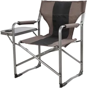 Folding Camp Chair Portable Director's Chair Folding Breathable Mesh Aluminum Camping Fishing Garden Chair