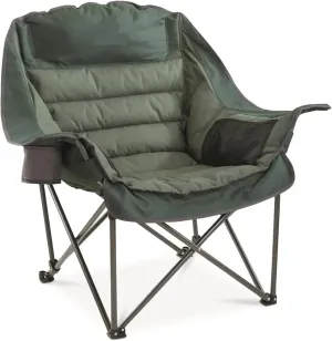 Folding Chair Oversized XL Comfort Padded Camping Chair, 400-lb