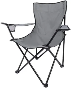 Folding Chairs Outdoor Folding Padded Deck Chair Backchair Beach Chair Fishing Chair Portable Lounge Chair Outdoor Armchair with Cup Holder Hiking Lawn Beach