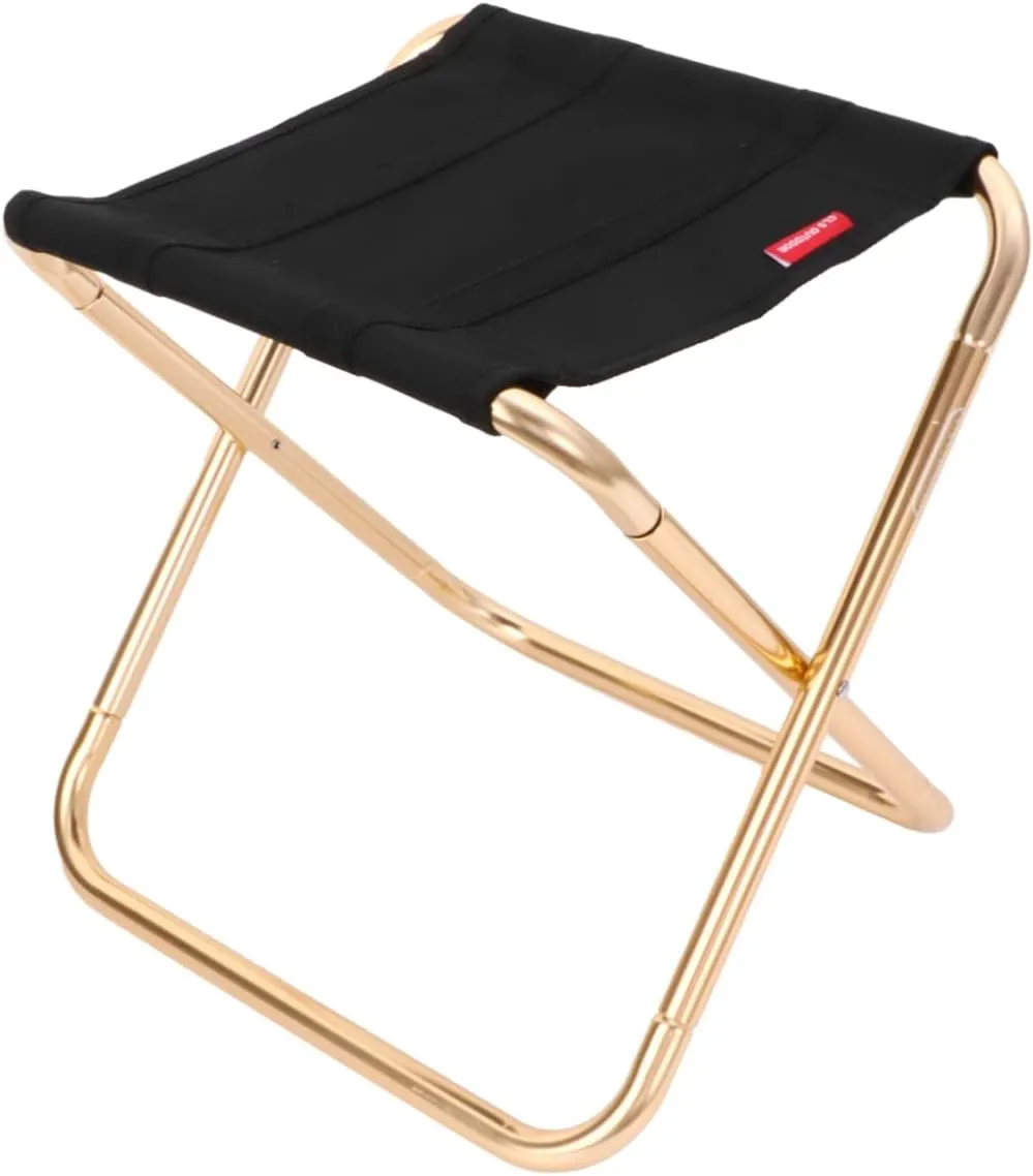 Folding Stool Camping Aluminum Alloy Portable Stool for Outdoor Fishing BBQ