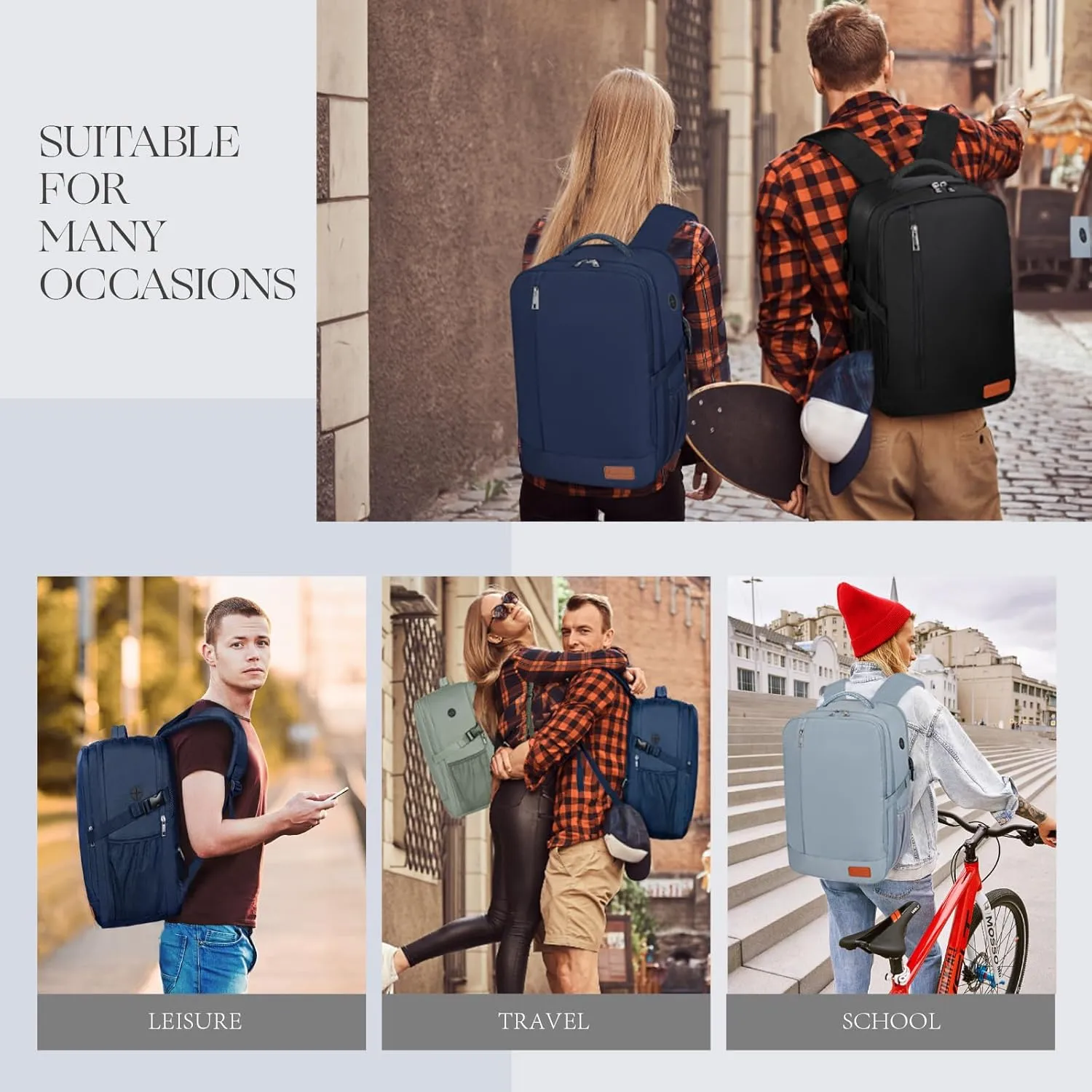 for Spirit Airlines Personal Item Bag 18x14x8 Inches Frontier Airlines Personal Item Bag Travel Backpack Carry on Flight Approved Carry on Backpack for traveling on airplane