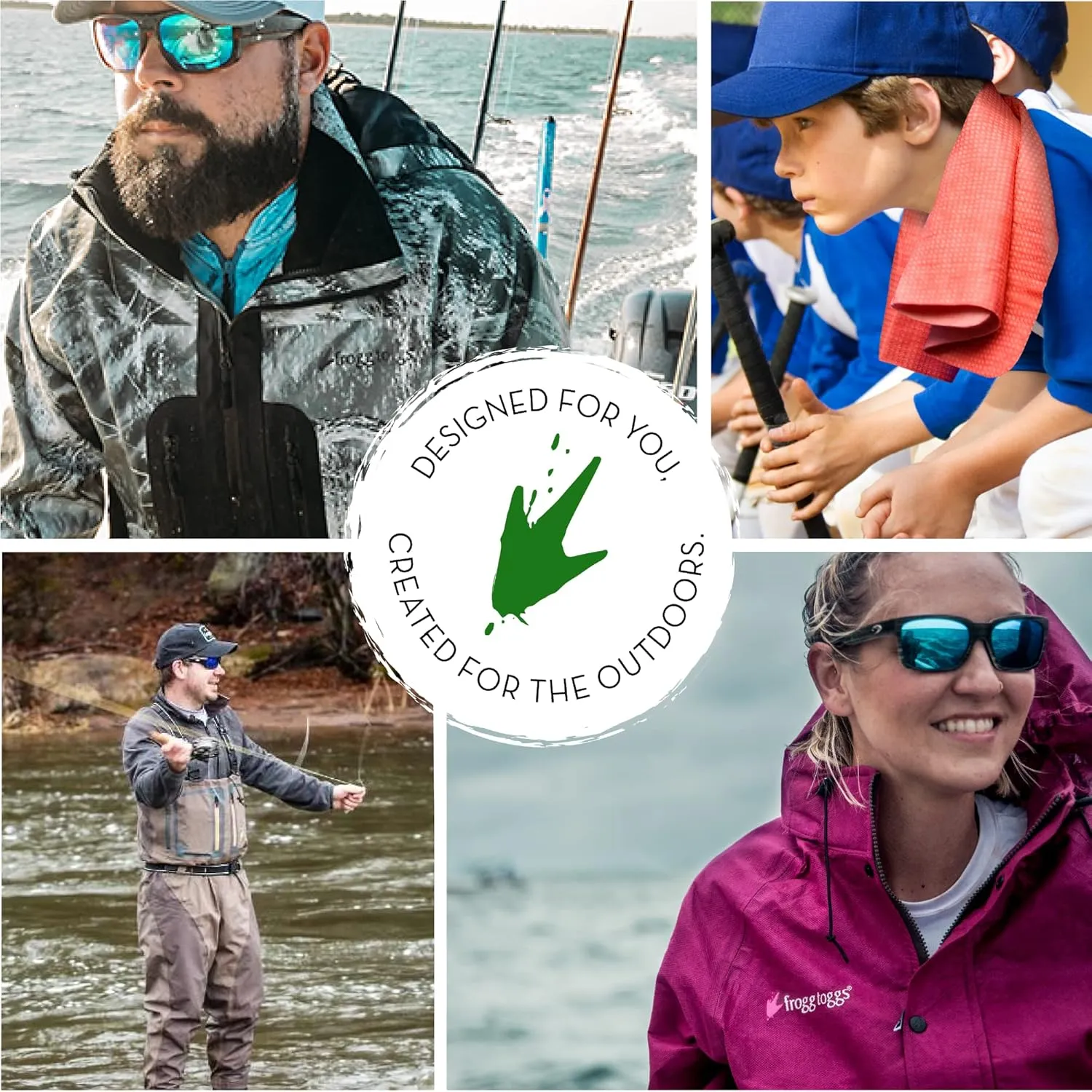 FROGG TOGGS Men's Waypoint Angler Waterproof, Durable Jacket with 4-Way Stretch