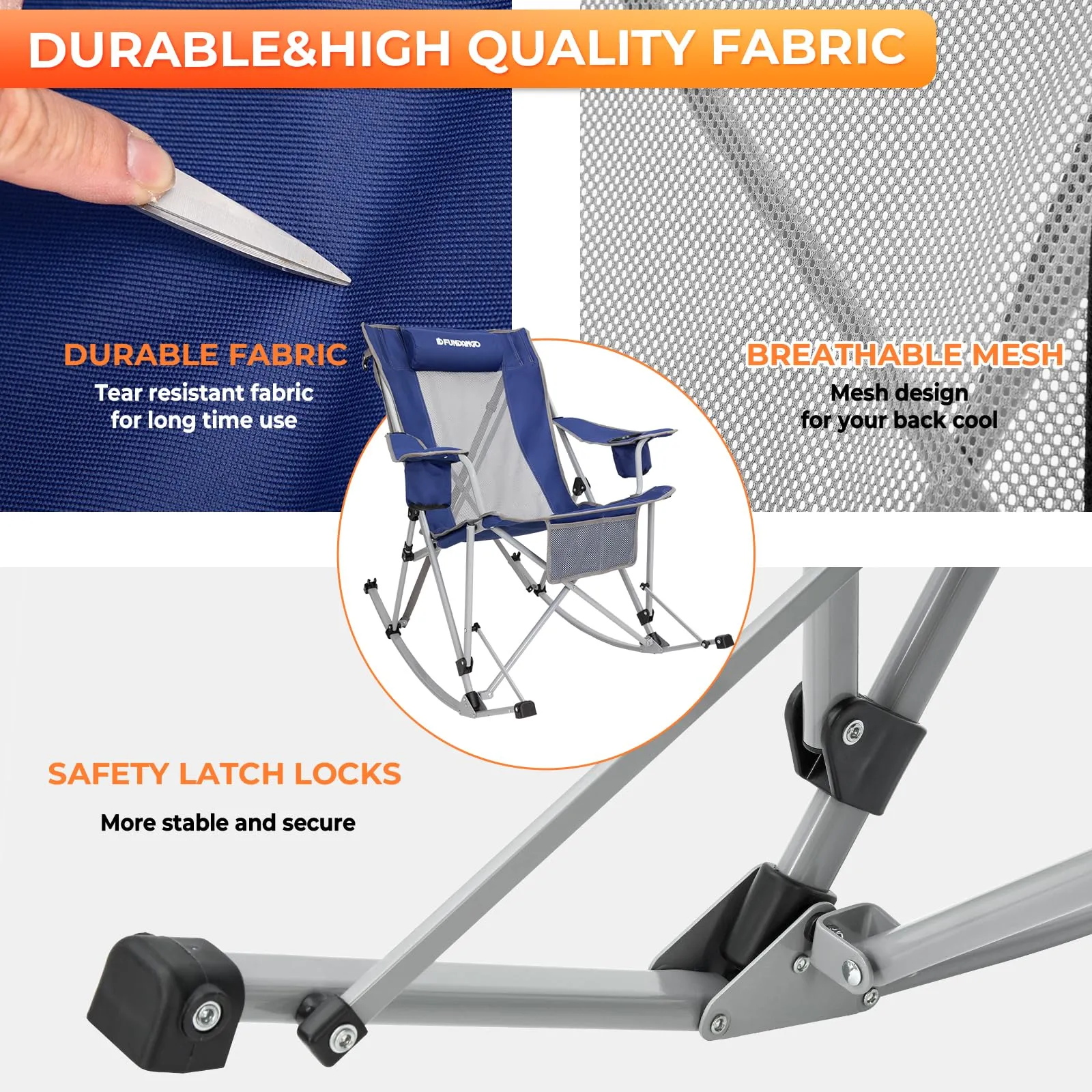 FUNDANGO Rocking Folding Chair