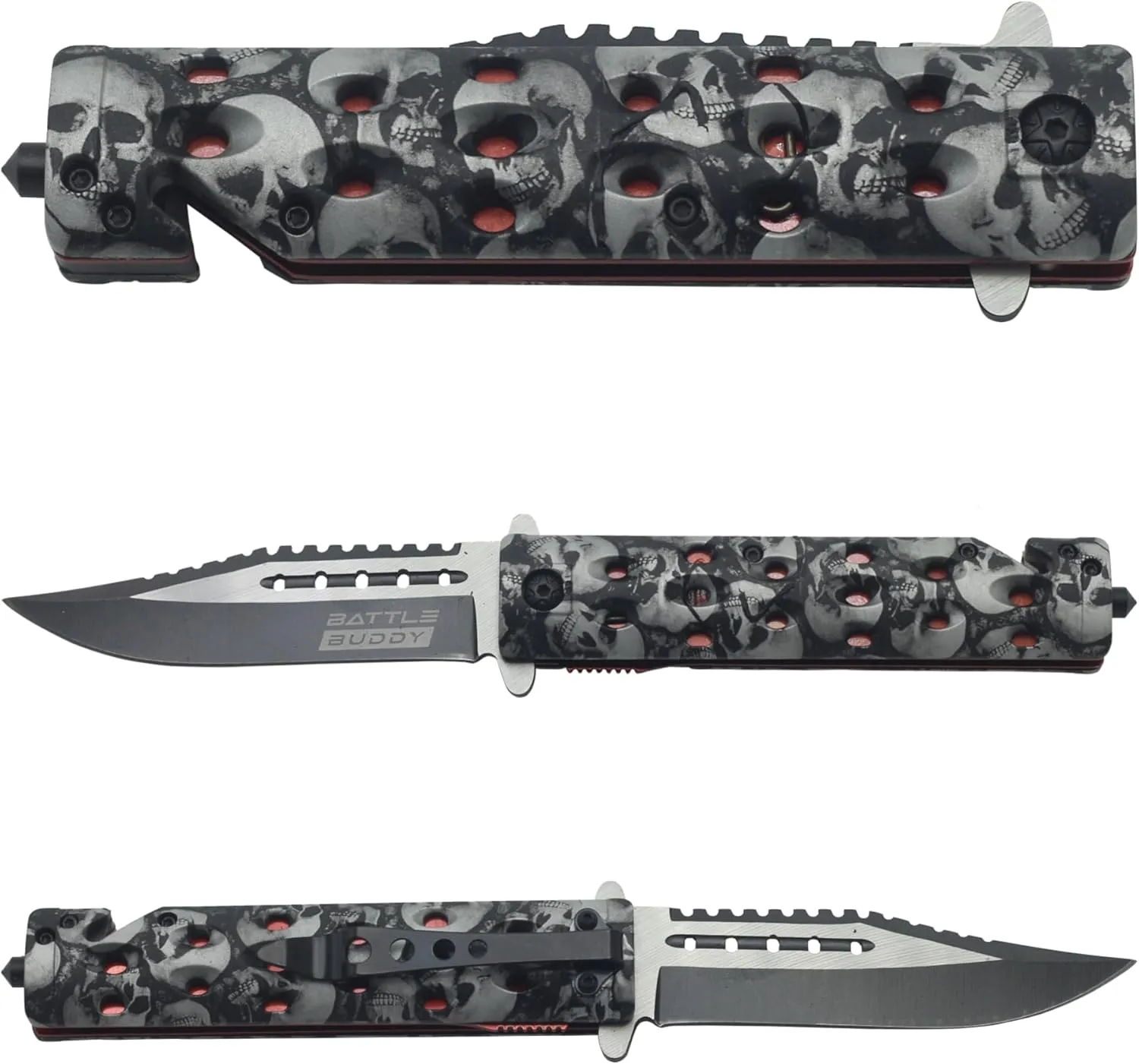 Funky Pocket Knife - Fun Camping & Hunting Accessories For Knife Collectors & Outdoorsmen, Abstract Designs & Graffiti Artwork Knife, 420 Stainless Steel Blade