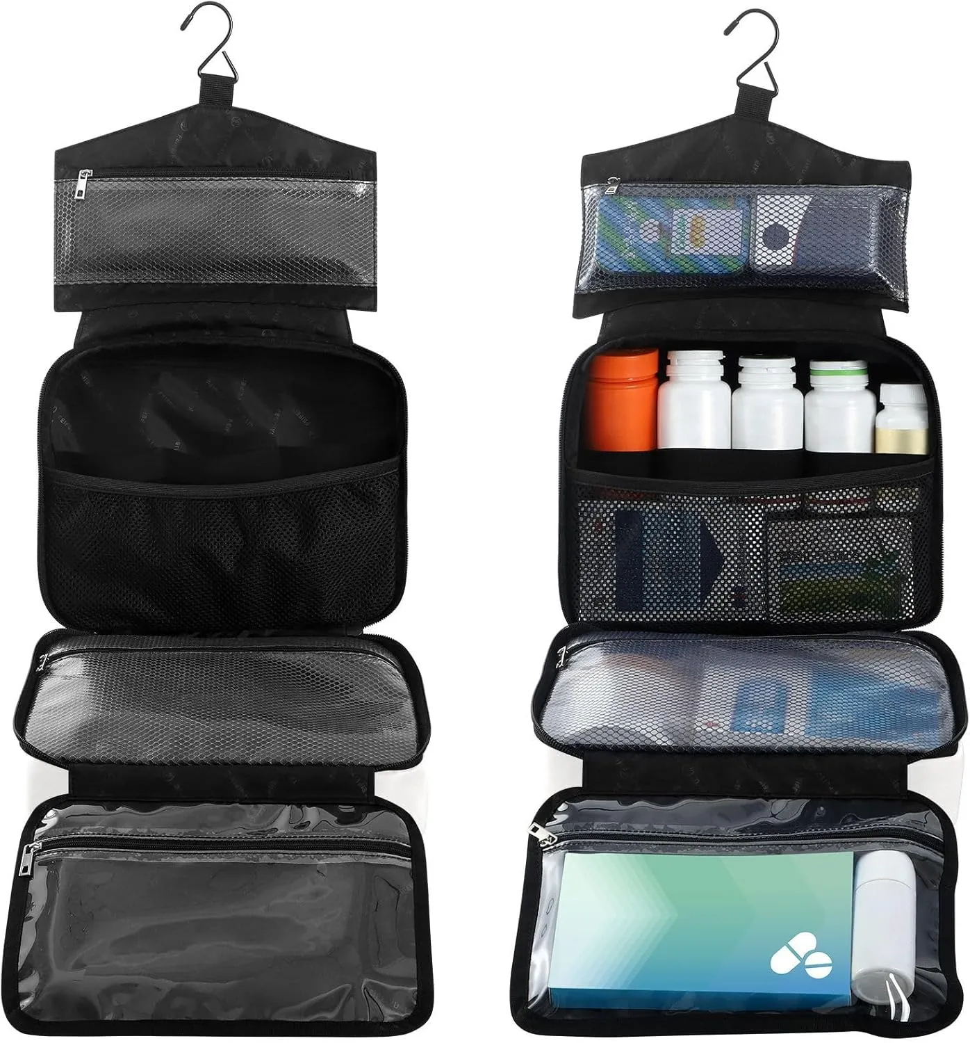 Fustylead Highland Cow Sunflowers Pumpkins and Falling Leaves Large Medical Storage Bag with Zipper Empty First Aid Bag Trauma Kit for Traveling Hiking Camping Backpacking