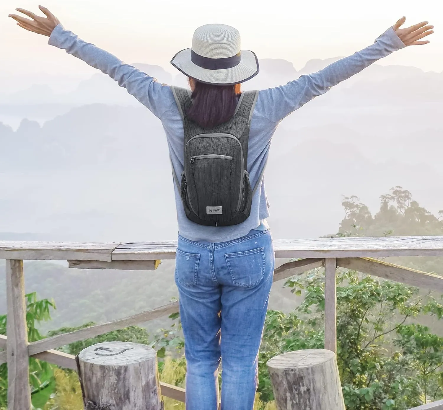 G4Free 10L/15L Hiking Backpack Lightweight Packable Hiking Daypack Small Travel Outdoor Foldable Shoulder Bag