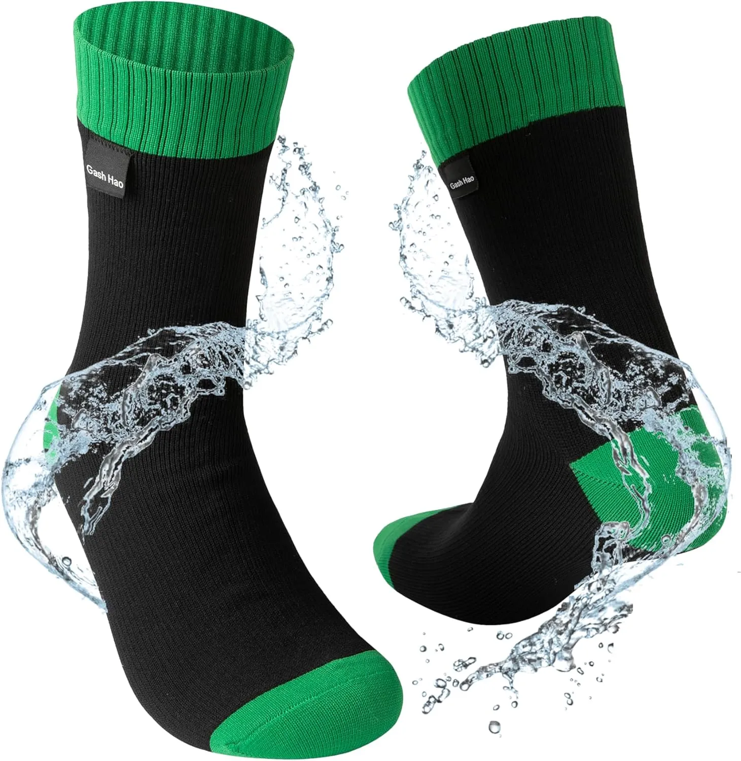 Gash Hao Waterproof Socks Men Women Hiking Crew Socks Suitable For Fishing Wading Outdoor Rainy Sports Wet And Cold Weather