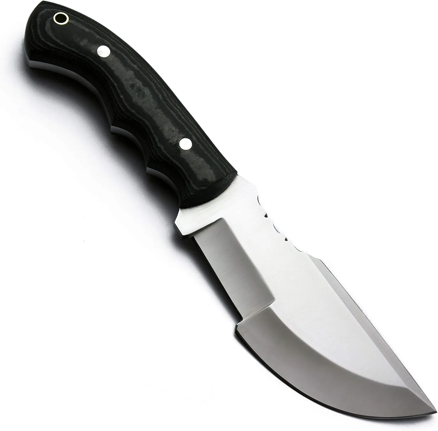 GCS Handmade G10 Handle D2 Tool Steel Tactical knife Hunting Knife with leather sheath Full tang blade designed for Hunting & EDC GCS 213