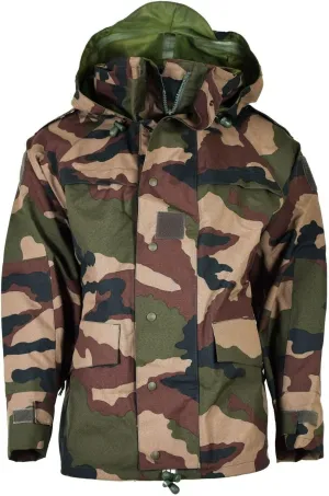Genuine French army waterproof trilaminate jacket CCE camo hooded rain parka NEW