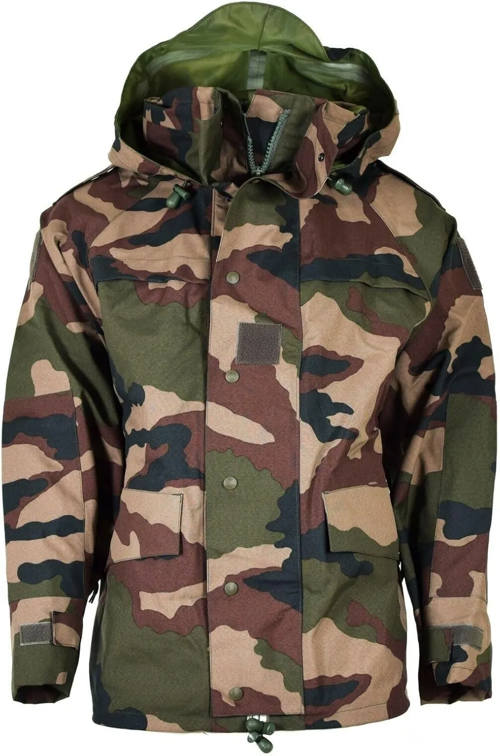 Genuine French army waterproof trilaminate jacket CCE camo hooded rain parka NEW
