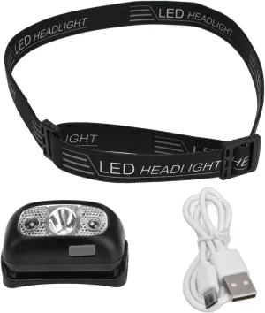 Gesture Sensing Headlamp Flashlight, Motion Sensor Headwear Lamps, Headset Flashlight with Adjustable Headband for Cycling Fishing Running