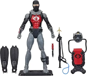 G.I. Joe Classified Series Retro Cardback Cobra EEL, Collectible 6-Inch Action Figure with 7 Accessories