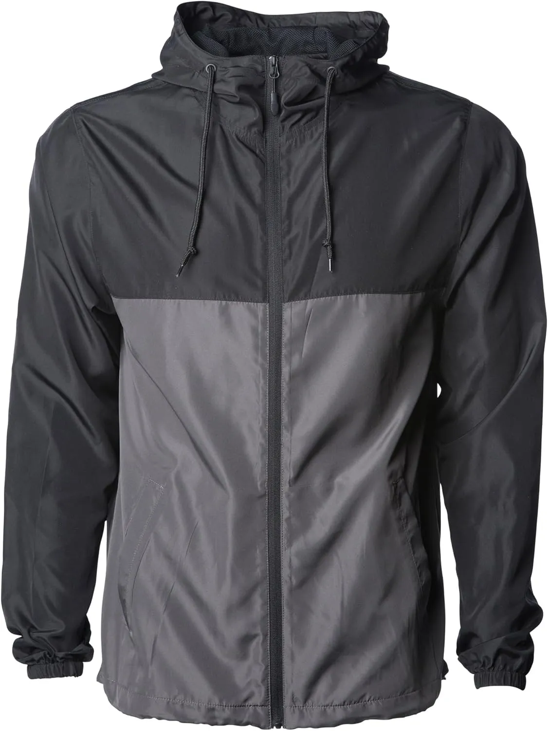 Global Blank Men's Windbreaker Jacket Lightweight Water-Resistant Windbreakers for Men