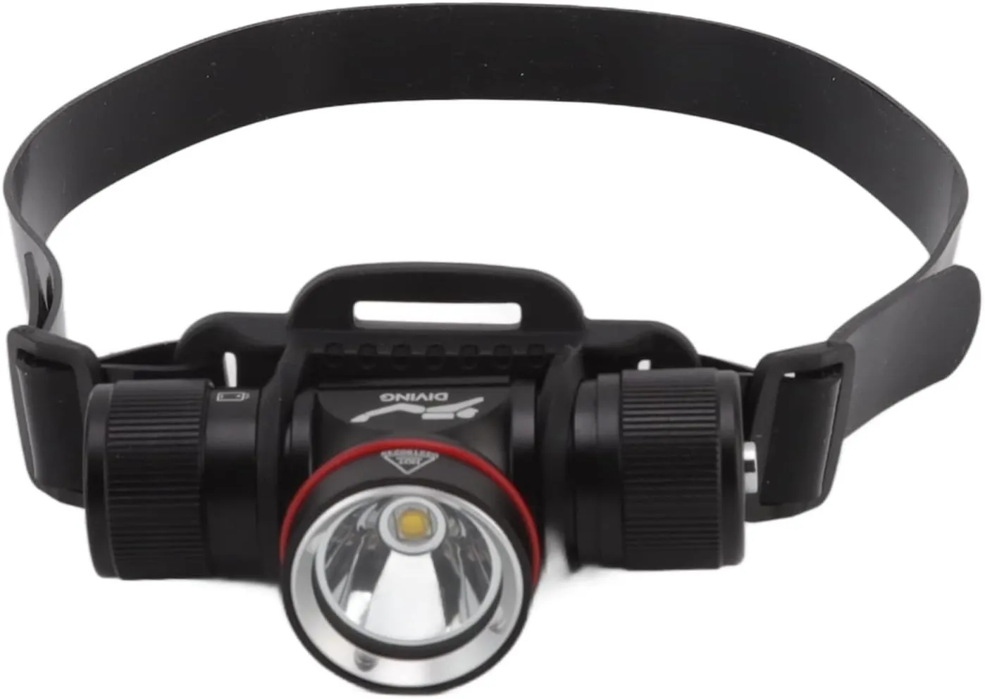 GLOGLOW Diving Headlamp Yellow Light 1500LM LED 5 Gear Lighting Modes Headlight for Scuba Dive Swimming