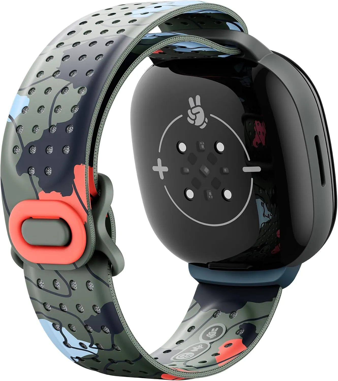 Google Fitbit Ace LTE Band - Kids Smartwatch Band - Water Resistant - One Size Fits All - Camp Nightmare