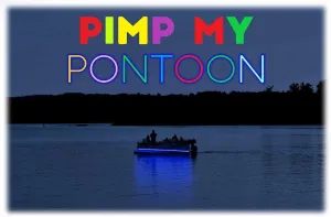 Green Blob Outdoors Pimp My Pontoon Boat Light Kit with Remote Control Neon Style LED Light Strips 50ft Multi-Color Professional Grade Under Deck, 22-32ft Toons (Multi-Color, 25ft)