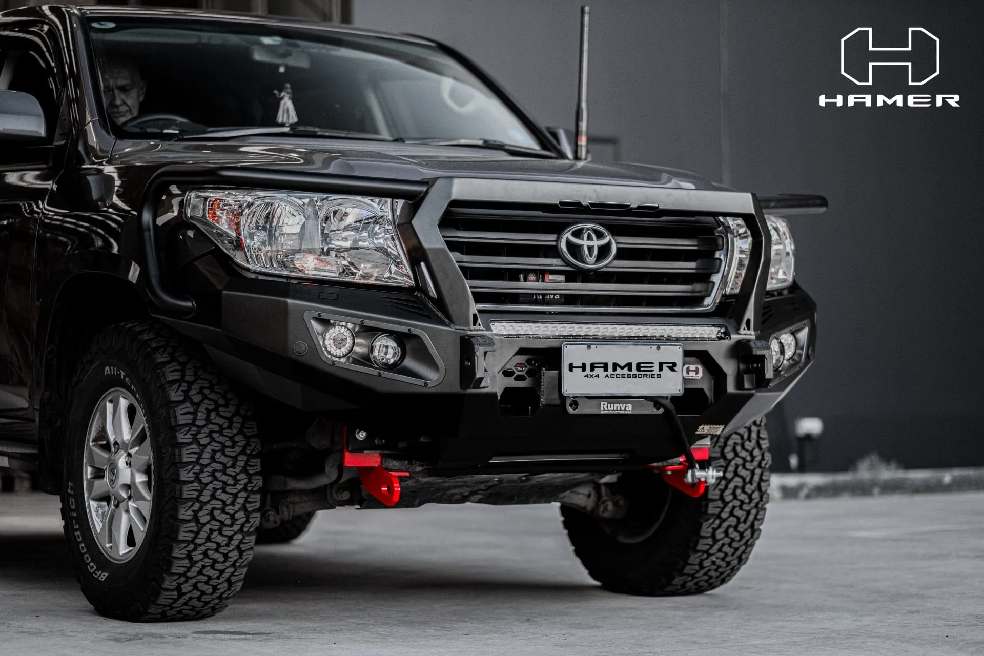 Hamer 4x4 Bull Bar King Series Plus (incl. 3.5T Rated Recovery Points) Suitable For Toyota Landcruiser 200 Series 2008-2015