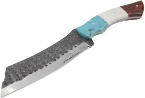 Handmade Collection Chopper Clever Machete Full Tang Fix Blade Knife 14" Overall 1075 Hand Forged Carbon Steel (Multi)