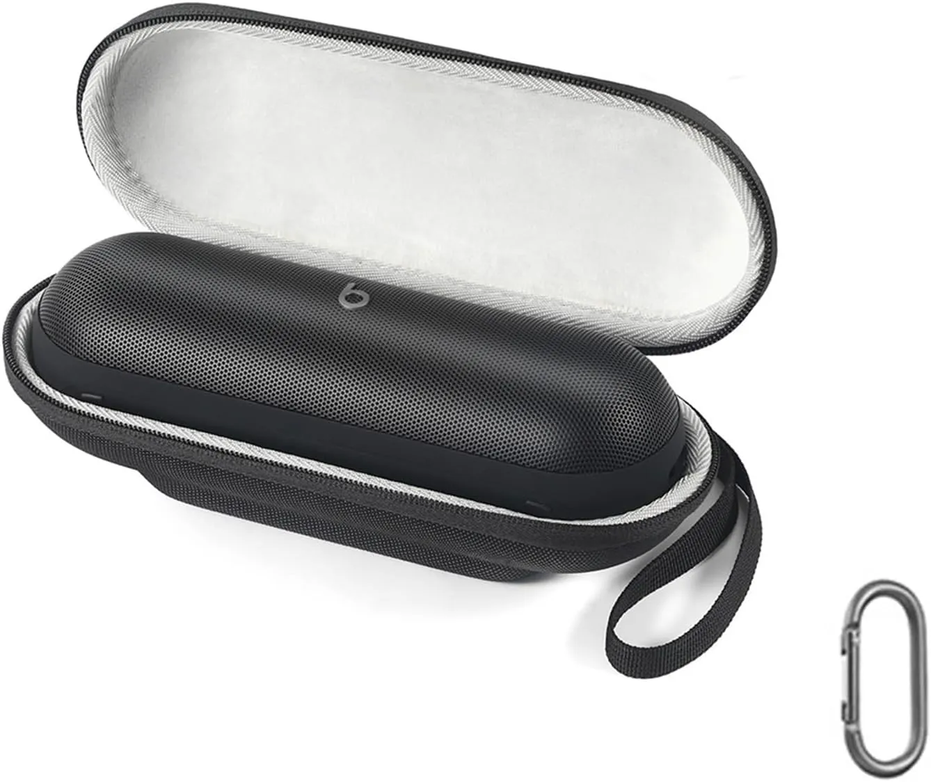 Hard Carrying Case for Beats Pill, Wireless Bluetooth Speaker Travel Protective Case Storage Bag Accessories, Black, Classic